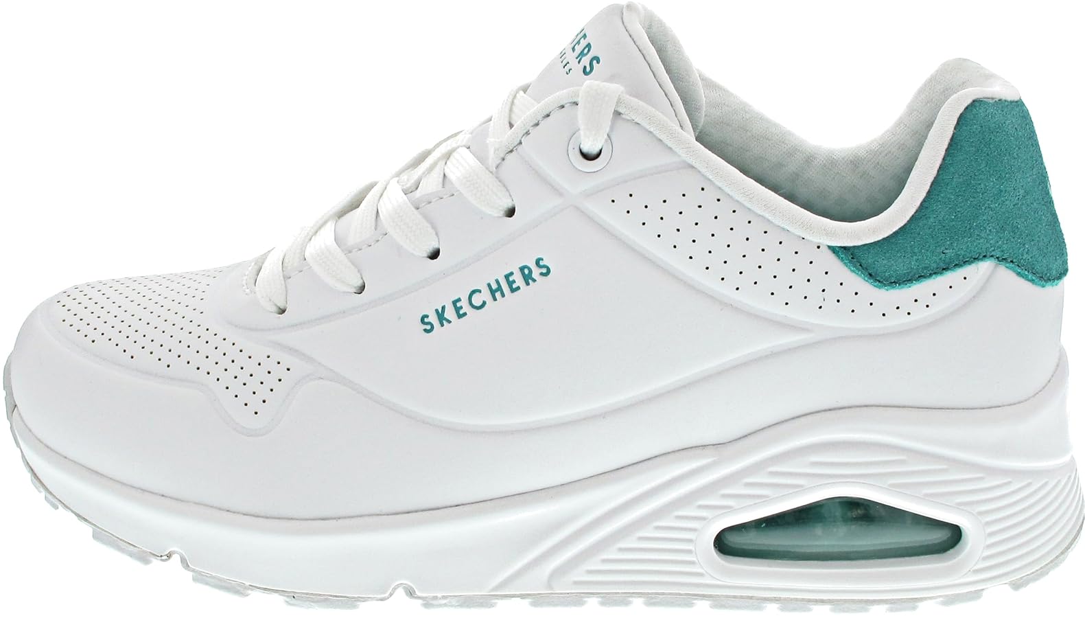 Amazon.com | Skechers Women's Uno-pop Back Sneaker, White